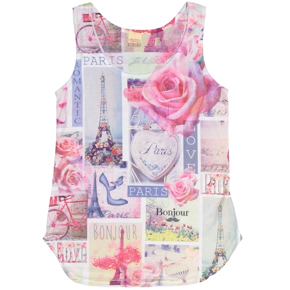 Barcode Apparel Tops - *3/$30* Barcode Apparel Pink Paris Tank